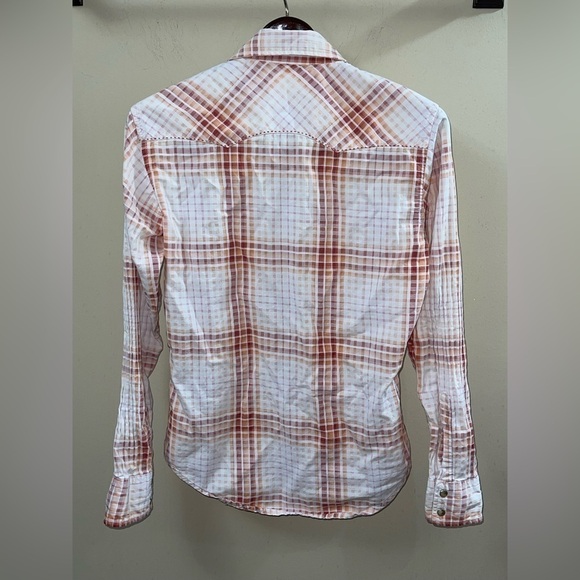 TWENTY X - 20X Orange/White/Red MARBLE SNAP Western Cowboy Size Small - Picture 2 of 6